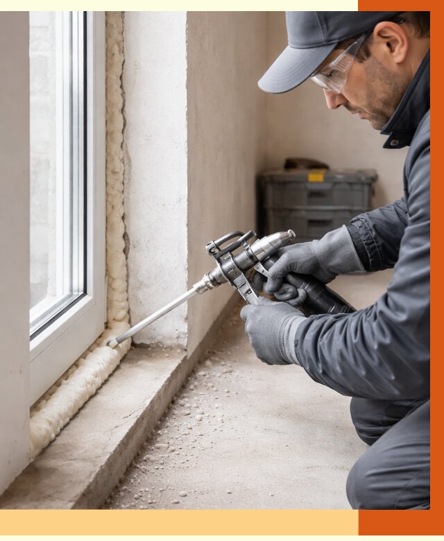 Герметизация стыков ППУ в Городце от 1670 руб. за м2 — утепление примыканий под ключ | ТепломастерГрд