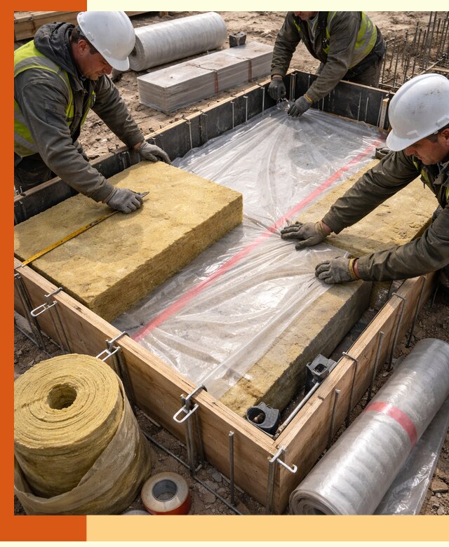 Теплоизоляция опалубки для строительства в Городце