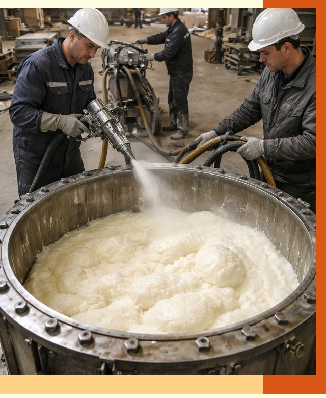 Заливка ППУ в емкости в Городце от 7339 руб. — утепление емкости под ключ | ТепломастерГрд