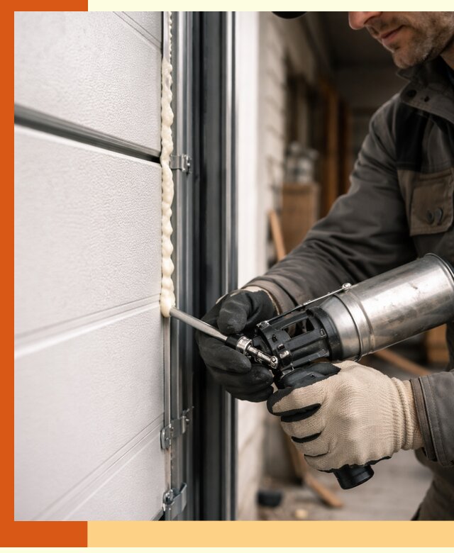 Заполнение пустот ворот в Городце профессионально и герметично