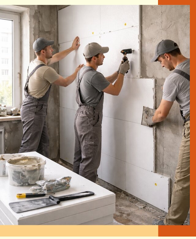 Утепление пенопластом домов и стен в Городце от 1873 руб. — ТепломастерГрд