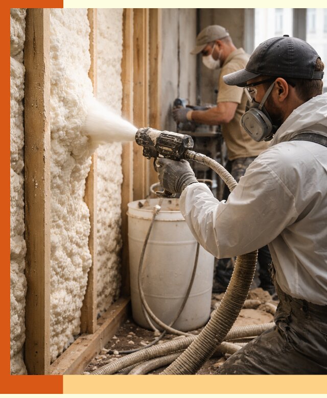 Утепление пеноизолом жилых и коммерческих объектов в Городце