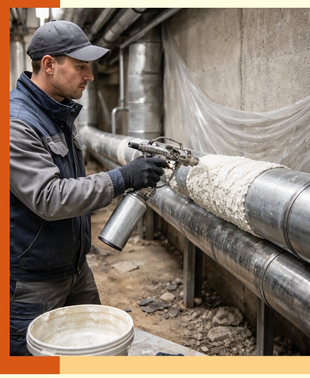 Утепление труб жидкой теплоизоляцией в Городце