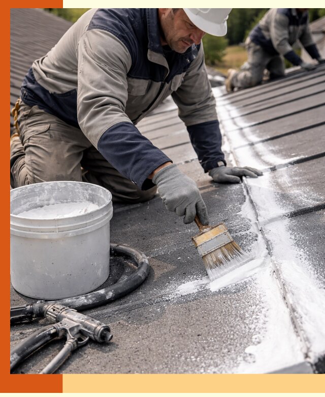 Утепление кровли жидкой теплоизоляцией в Городце