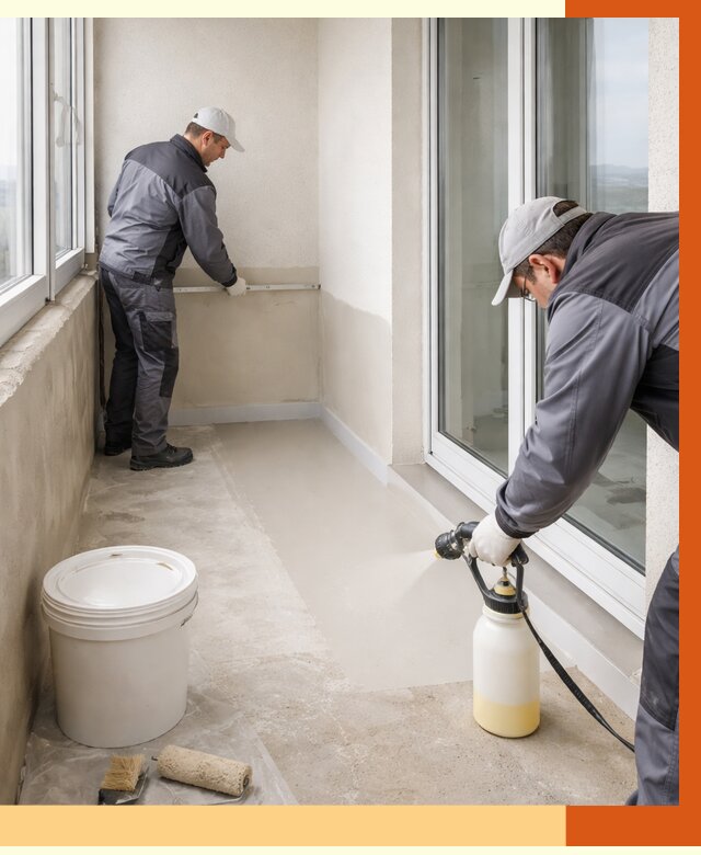 Утепление балкона жидкой теплоизоляцией в Городце от 5821 руб./м2 | ТепломастерГрд