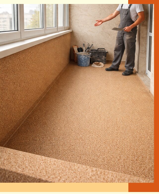 Утепление балкона жидкой пробкой в Городце от 3695 руб/м² под ключ | ТепломастерГрд