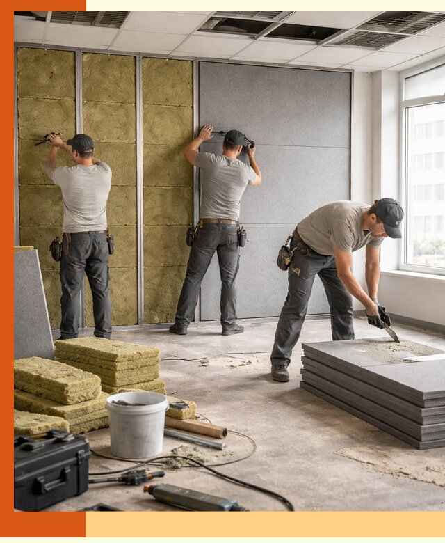 Профессиональная шумоизоляция офисов в Городце для комфорта сотрудников