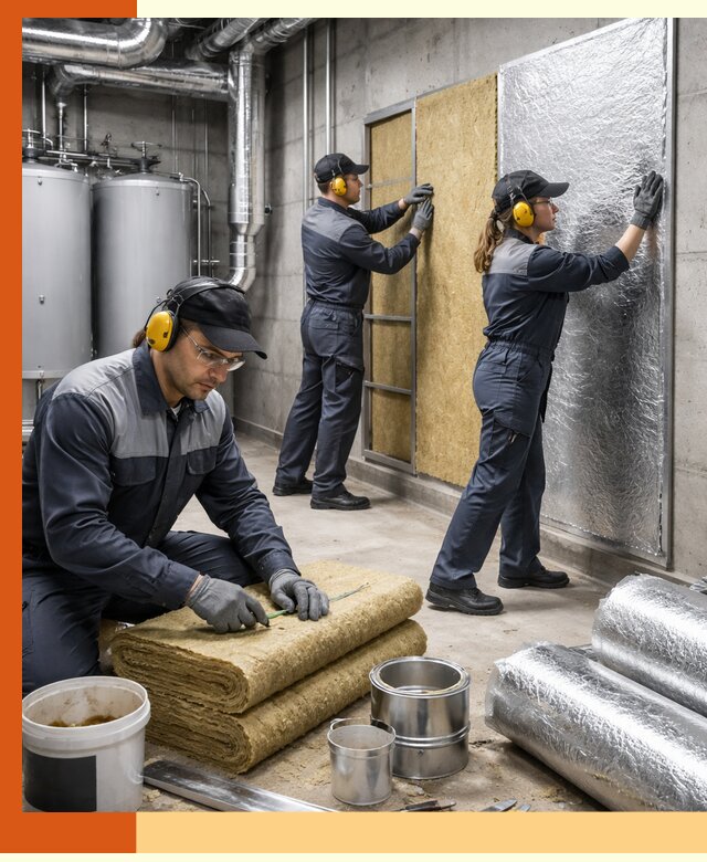 Шумоизоляция котельной в Городце: профессиональный монтаж и материалы