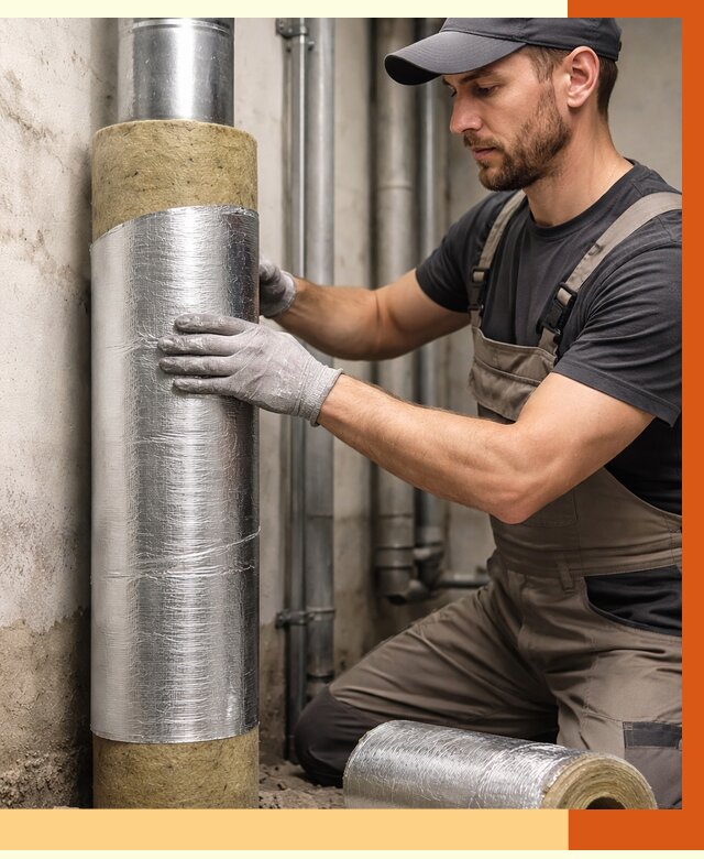 Шумоизоляция труб в Городце от 1215 руб. — шумоподавление и звукоизоляция труб | ТепломастерГрд