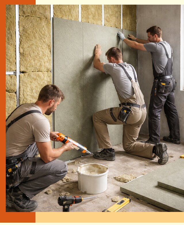 Профессиональная шумоизоляция стен в Городце для квартир и домов