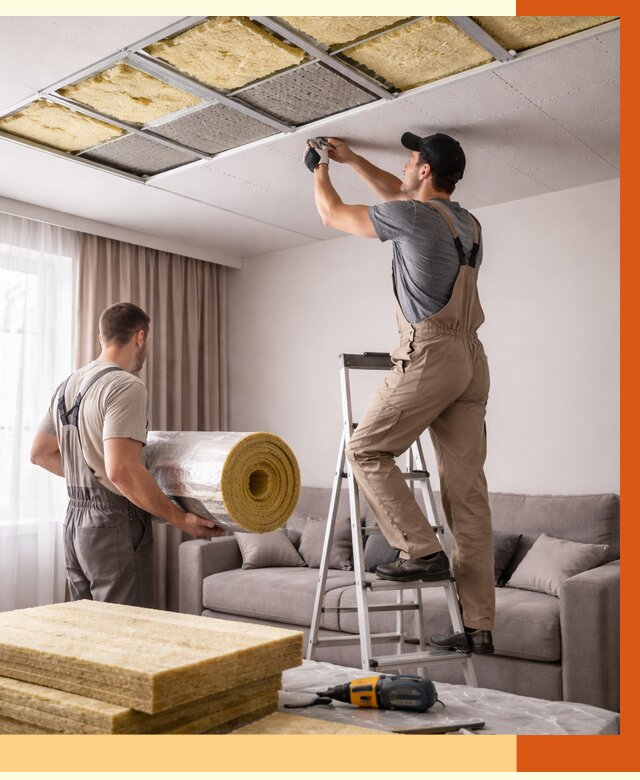 Шумоизоляция потолка в Городце от 2278 руб. под ключ | Профессионально — ТепломастерГрд