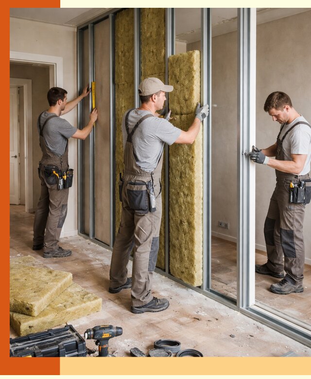 Шумоизоляция межкомнатных перегородок в Городце эффективно и надёжно