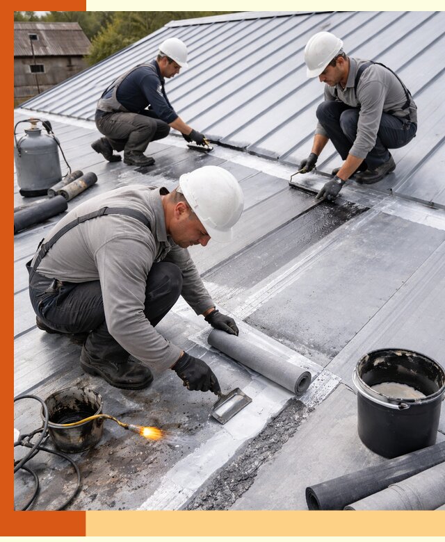 Гидроизоляция металлической кровли с гарантией в Городце