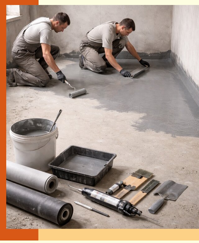 Гидроизоляция пола в Городце — надежная защита от влаги и протечек