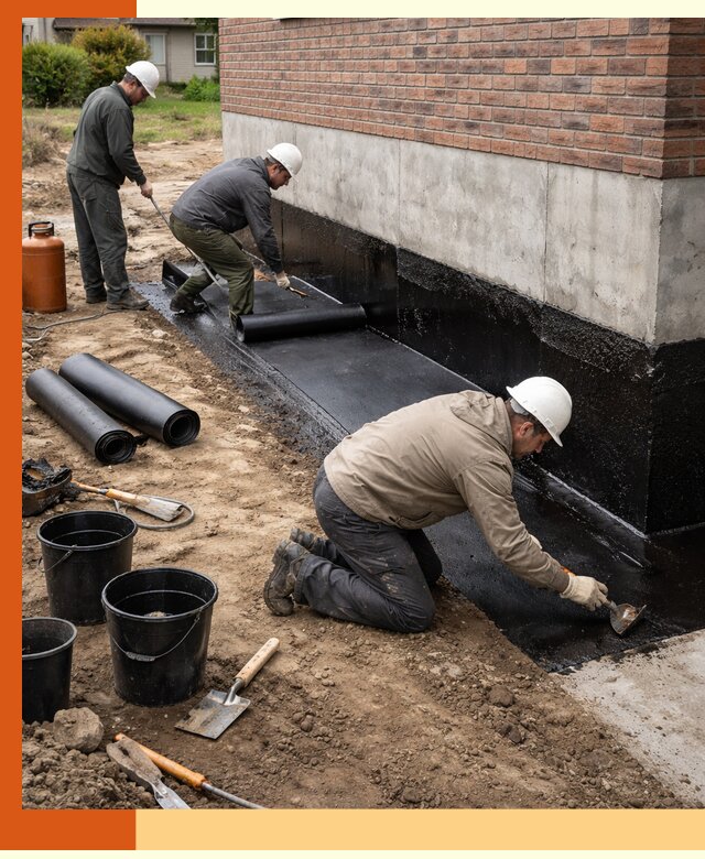 Гидроизоляция фундамента в Городце: надежная защита строений