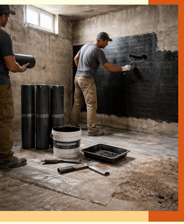 Гидроизоляция подвала в Городце от 3543 руб. под ключ | Профессионально — ТепломастерГрд