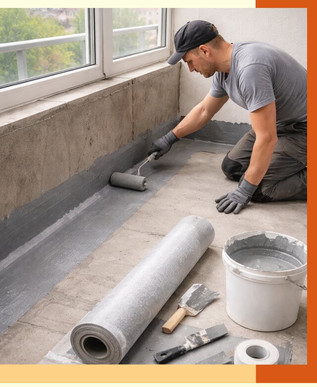 Профессиональная гидроизоляция балкона в Городце от 4252 руб. | ТепломастерГрд