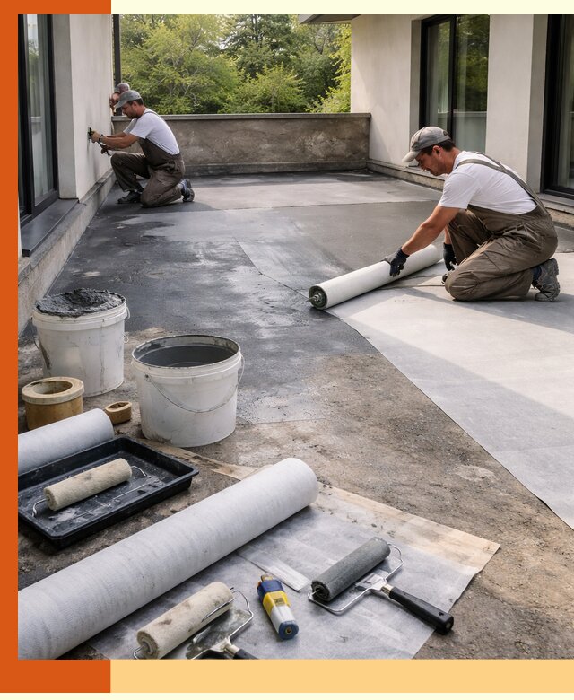 Гидроизоляция террасы в Городце — надежная защита от влаги и протечек