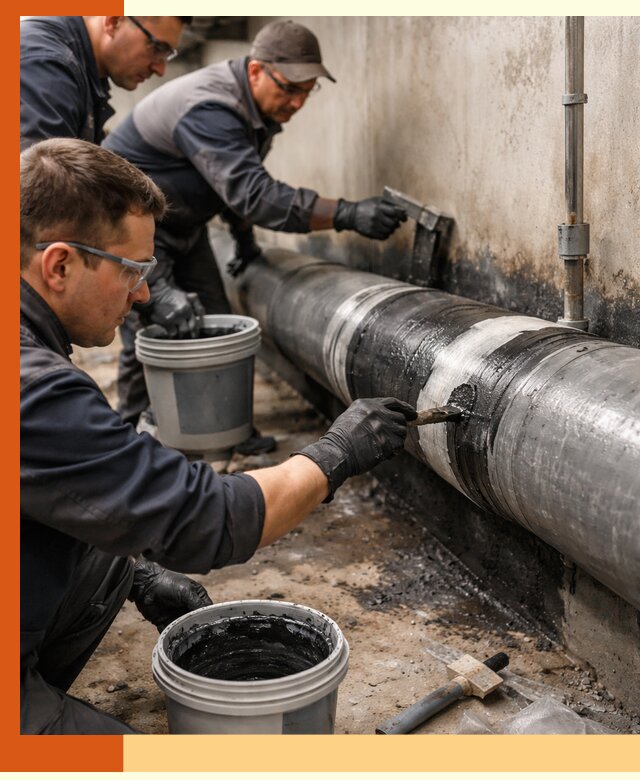 Гидроизоляция труб в Городце — защита и герметизация коммуникаций