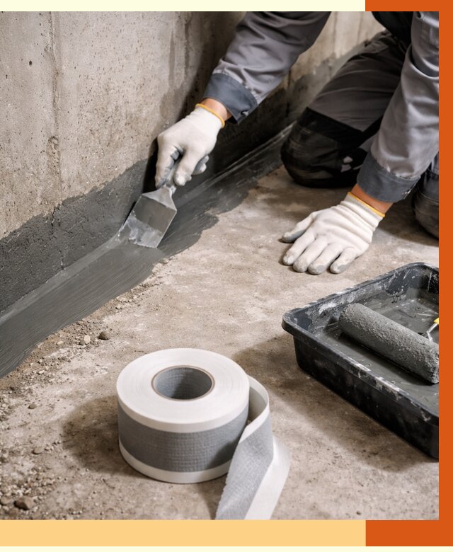 Гидроизоляция швов и герметизация стыков в Городце от 1265 руб. | ТепломастерГрд