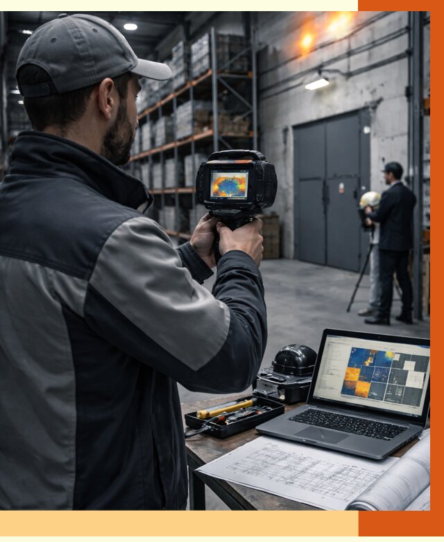 Тепловизионное обследование склада в Городце от 6580 руб. | ТепломастерГрд