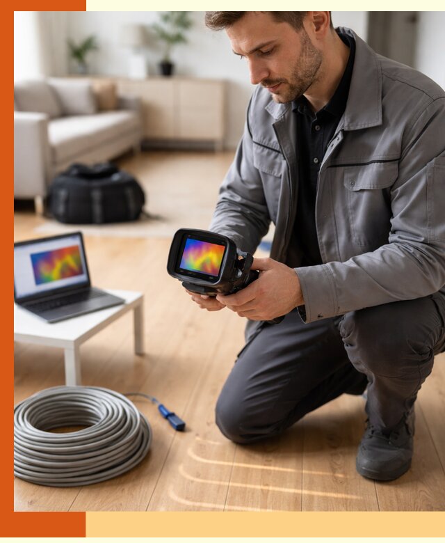 Тепловизионное обследование тёплого пола в Городце для точной диагностики
