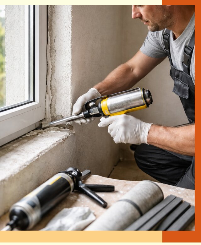 Герметизация стыков и примыканий в Городце от 1215 руб. под ключ | ТепломастерГрд