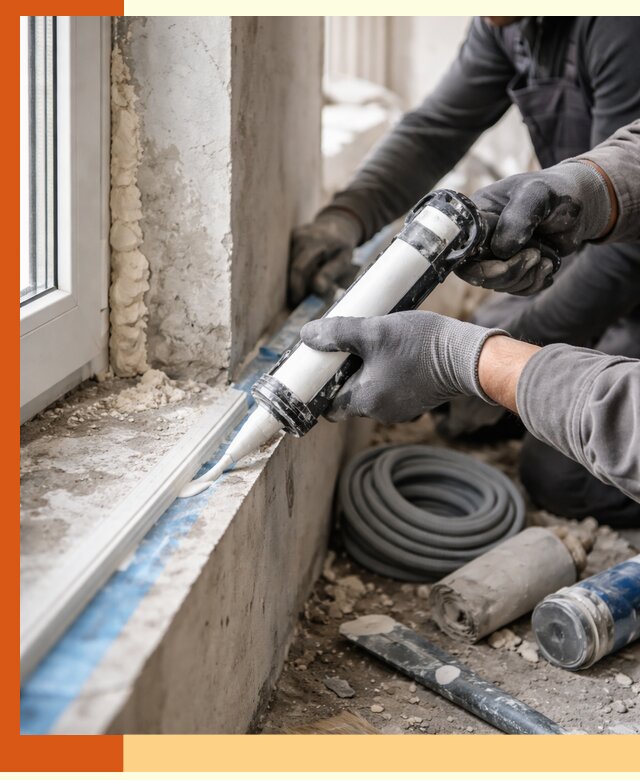 Герметизация стыков и примыканий зданий в Городце